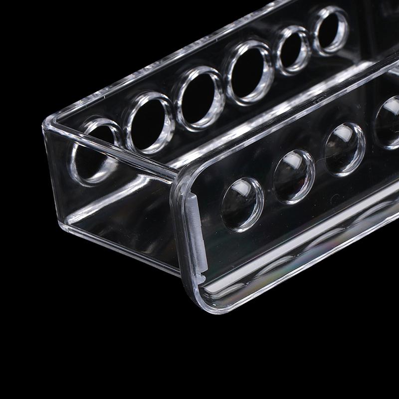 Plastic Clear Test Tube Rack 6 Holes Stand Lab Test Tube Stand Shelf