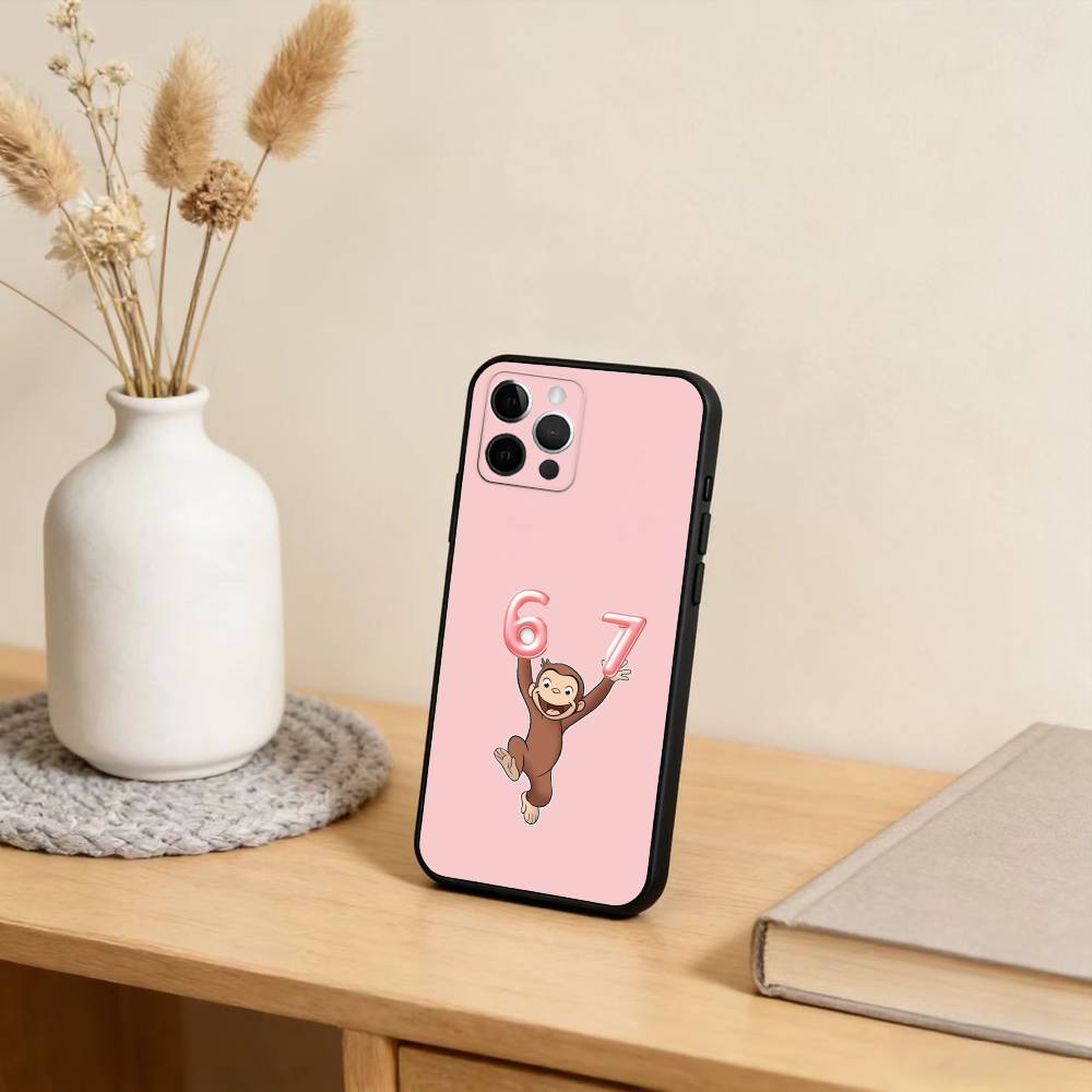 Six Seven-67 Phone Case For iPhone 17,16,15,14,13,12,11 Plus,Pro Max,Soft Silicone Black Cover