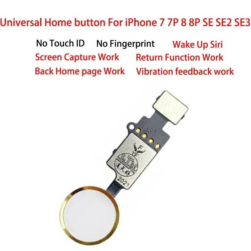 20PCS Universal Back Return Function For iPhone 7 7G 8 8G Plus Home Button Flex Cable No Touch ID