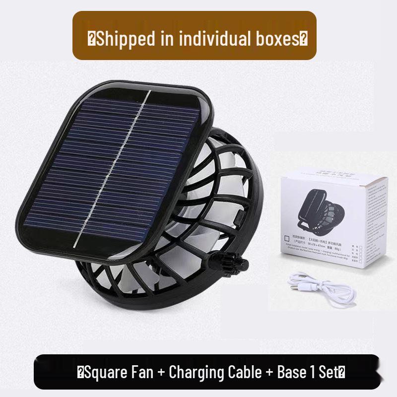 Solar-Powered Rechargeable Hat Fan: Three-Speed Adjustable, 800mAh Battery, Compact Cooling Solution.