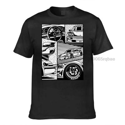 Japanese Car Details Structure Jdm Tshirts Auto Car Summer Fall 100 Cotton Oneck Unisex T Shirt Short Sleeve Printed Clothes