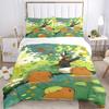 3PCs Capybara, Forest Design Cover Set, Breathable Fabric, Machine Washable (1 Duvet Cover + 2 Pillowcases) (Without Quilt) yy250911172