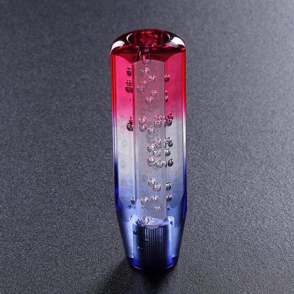 HANSWD Universal Crystal Shift Knob with Foam Insert, Octagonal, 5.9 Inches (150 Mm), Bubble