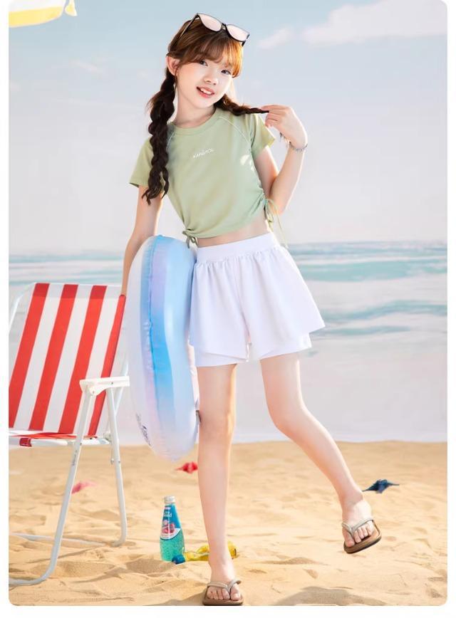 Girls' High-End Tankini Swimsuit - Summer Beach Fashion for Kids