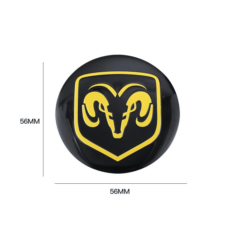 Car Wheel Center Hub Cap Emblem Sticker Accessories For Dodge Durango Caliber Journey Dakota Charger Ram 1500 Avenger Challenger VV1