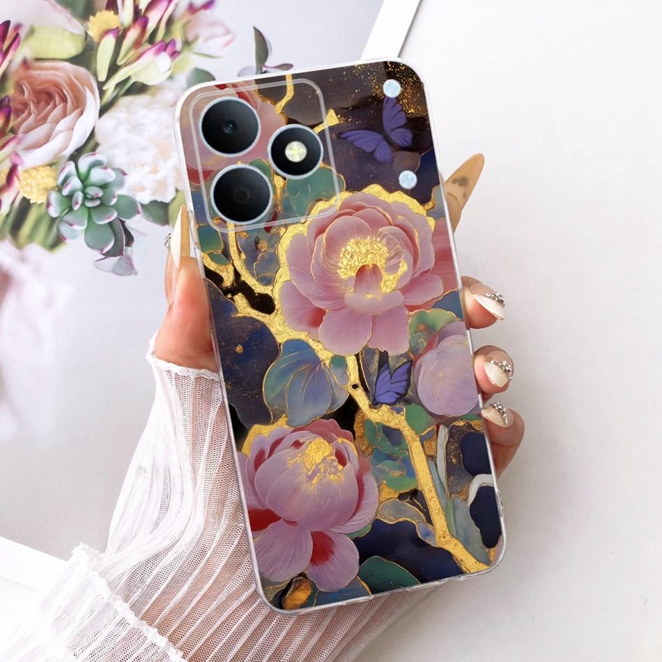 For Realme Note 80 2026 Cute Flower Butterfly Cat Painted Case For Realme Note80 RMX5388 Soft Silicone TPU Phone Cases