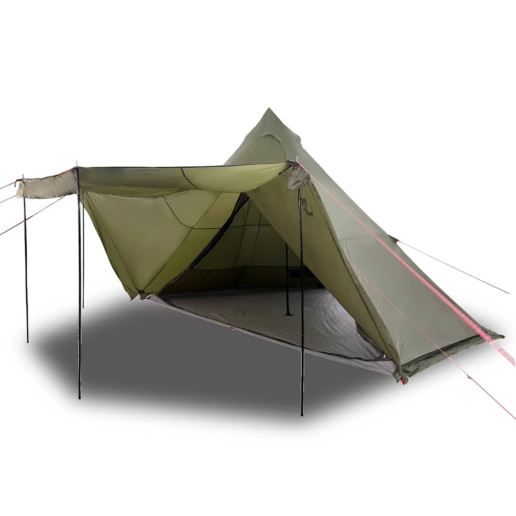 Tipi Family Tent for 8 Persons Olive Green Waterproof