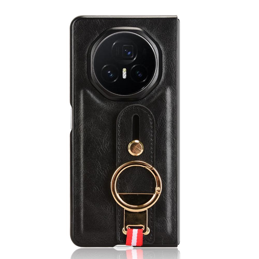 Чехол для Honor Magic V3 5G Кожа+ПК+ТПУ Браслет Чехол с кольцом-открывалкой для бутылок