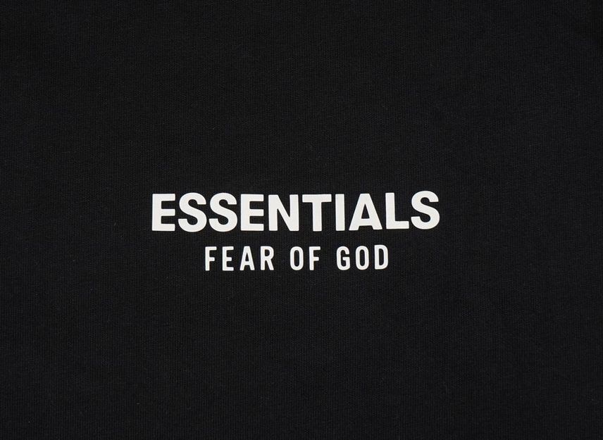 FEAR OF GOD Essentials Футболка с длинным рукавом Черная