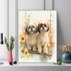 Two Shih Tzus Pattern  3pcs 100% Round Full Drill 5D DIY Diamond Painting Embroidery Cross Stitch Rhinestone Décor
