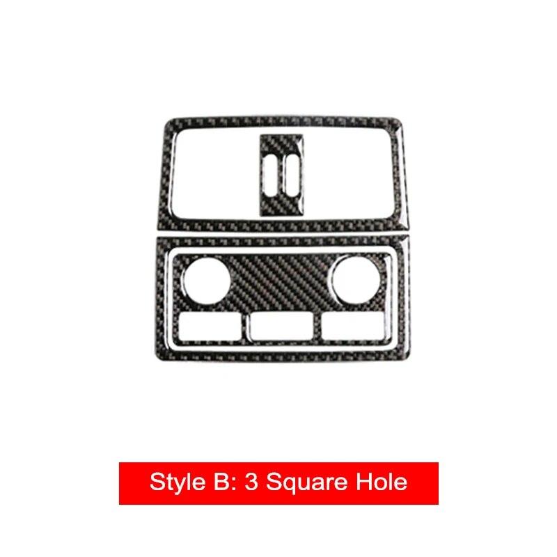 Углеродное волокно автомобиля сзади кондиционер вентиляционное отверстие панель крышка наклейки аксессуары для BMW E60 5 серии 520 523 530Li 2005-2010