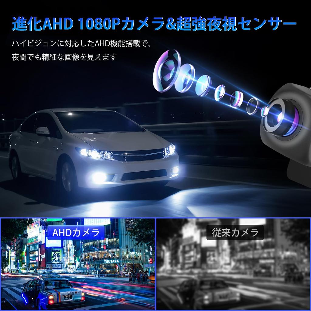 ЖК-монитор Jansite AHD 4,3 дюйма, комплект камеры заднего вида, 1080P, супер ночное видение