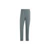 Workout Pants Solid Color Logo Elastic Waist Sports Long Pants Men Pants Green Gray IS3789