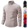 Inter Turtleneck Thick Mens Sweaters Casual Turtle Neck Solid Color Quality Warm Slim Turtleneck Sweaters Pullover Men