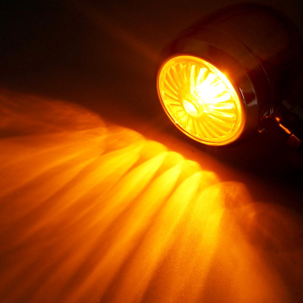 2Pcs Motor Lamp Motorcycle Turn Signal Light Silver Scooter Turn Indicators 10W DC 12V Refit For Suzuki