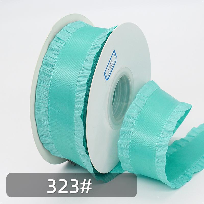 Hot Selling 40 mm Skirt Shaped Ribbons Gift Wrapping Wedding Christmas Solid Colors DIY 25 Yards Per Roll
