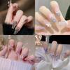 24Pcs Nail Art Fake Nails Press On Nails Butterfly Wearable Removable DIY Nails Art Tips