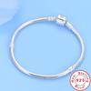 High Quality Bracelet 925 Sterling Silver Classic Bucket Buckle Bracelet Fit Original Charm Beads DIY Women's Jewelry Gifts