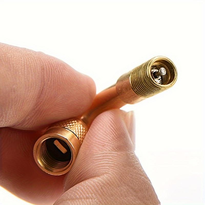 Велосипедный Мотоциклетный Вентиль Металлическая Удлинительная Трубка для Накачки Угловой Вентиль 45° Удлинитель Вентиля для Накачки