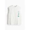 HM свободный крой без рукавов с принтом белый Неизвестно