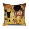 Linen Pillowcase Nordic Retro Van Gogh Oil Painting Watercolor Print Pillowcase New Home