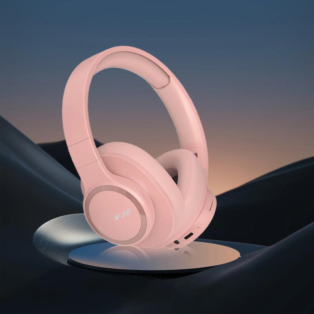 Беспроводные наушники Bluetooth с шумоподавлением, HiFi стереозвуком, длительным временем воспроизведения, складные, встроенным микрофоном, накладные наушники для игр, работы и путешествий