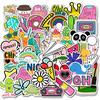 50 Cartoon Small Fresh and Popular Suitcase Stickers Super Waterproof Graffiti Travel Case Stickers
