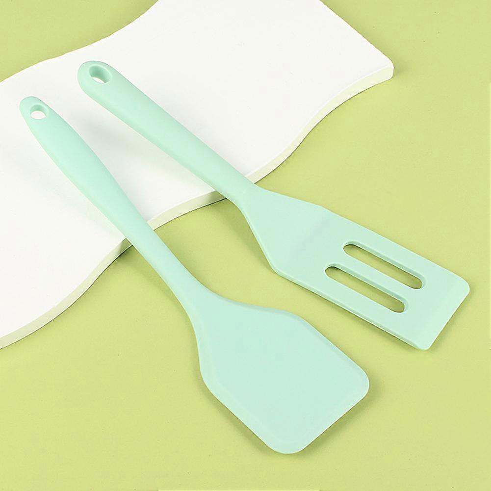 Silicone Spatula Integrated Small Spatula Brownie Spatula Set Non-Stick Pan Silicone Spatula Small Slotted Turner