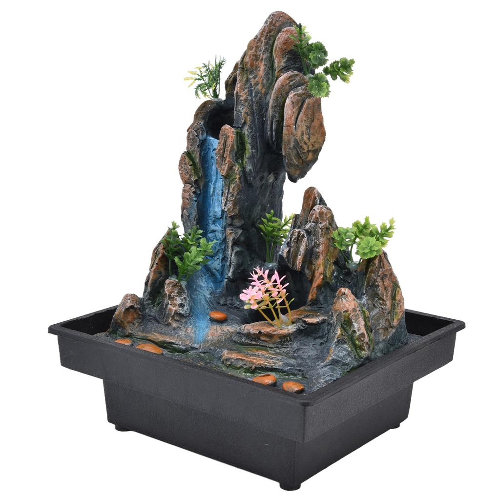 Настольный фонтан-скалистый фонтан с автоматическим насосом для украшения стола в домашнем офисеСША