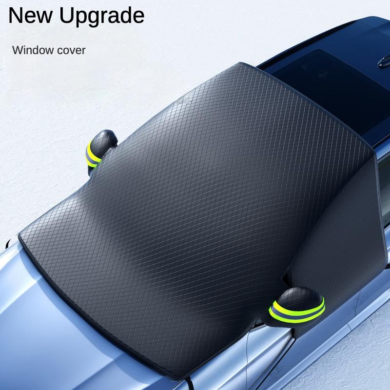New Winter Snow-Proof Car Sunshade and Snow Shield, Extended and Thickened for Winter, Sunshade for Front Windshield, Snow Cover, Frost and Freeze