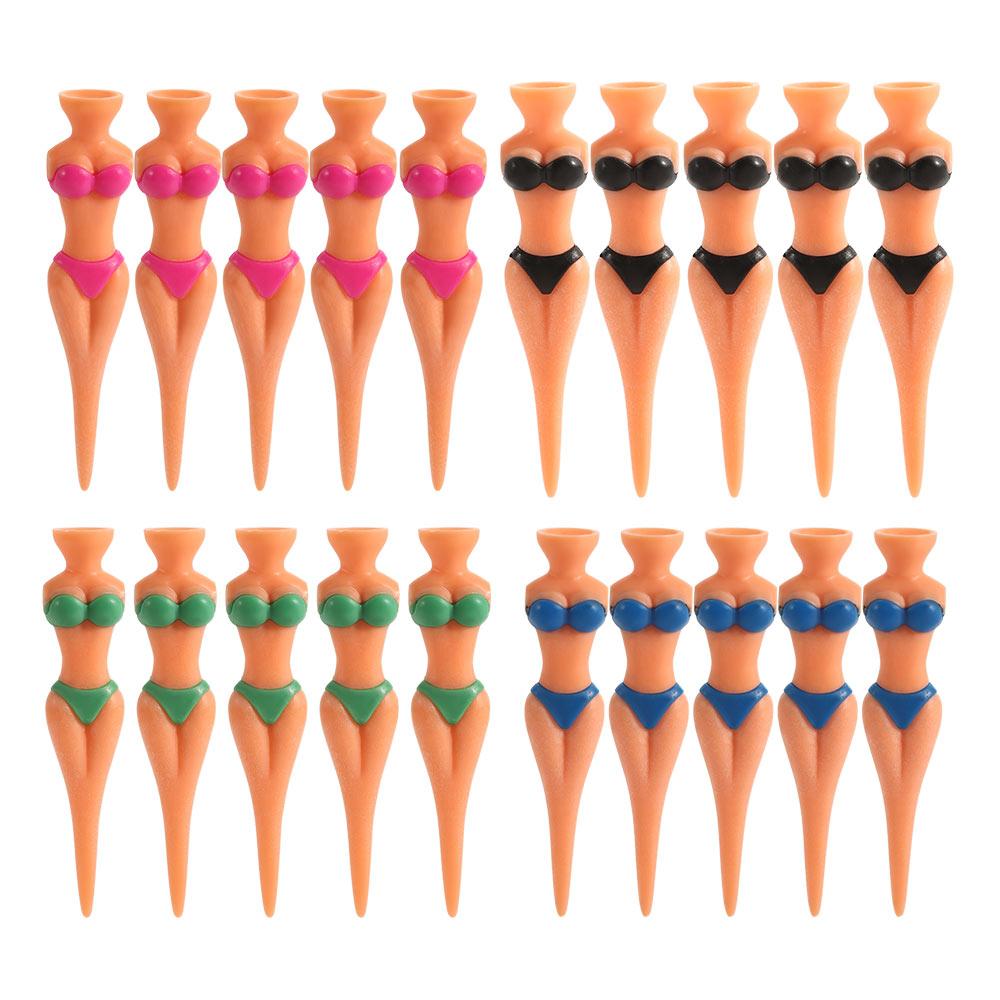 Durable Ball Holder Lady Model Outdoor Bikini Golf Accessories Golf Training Golf Tees Clubs Tee