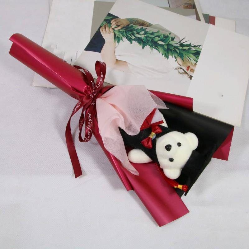Graduation Gift Bear Bouquet Plush Toy Cartoon Lovely Bear New Animal Bouquet  Birthday Party