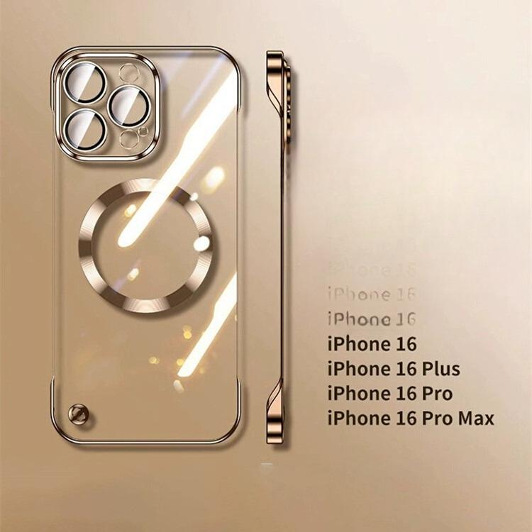 Подходит для iPhone 16 Безрамочный чехол для телефона Магнитная адсорбция Apple 15 ProMax Полупакет Ультратонкий 14 Чехол для защиты от падений