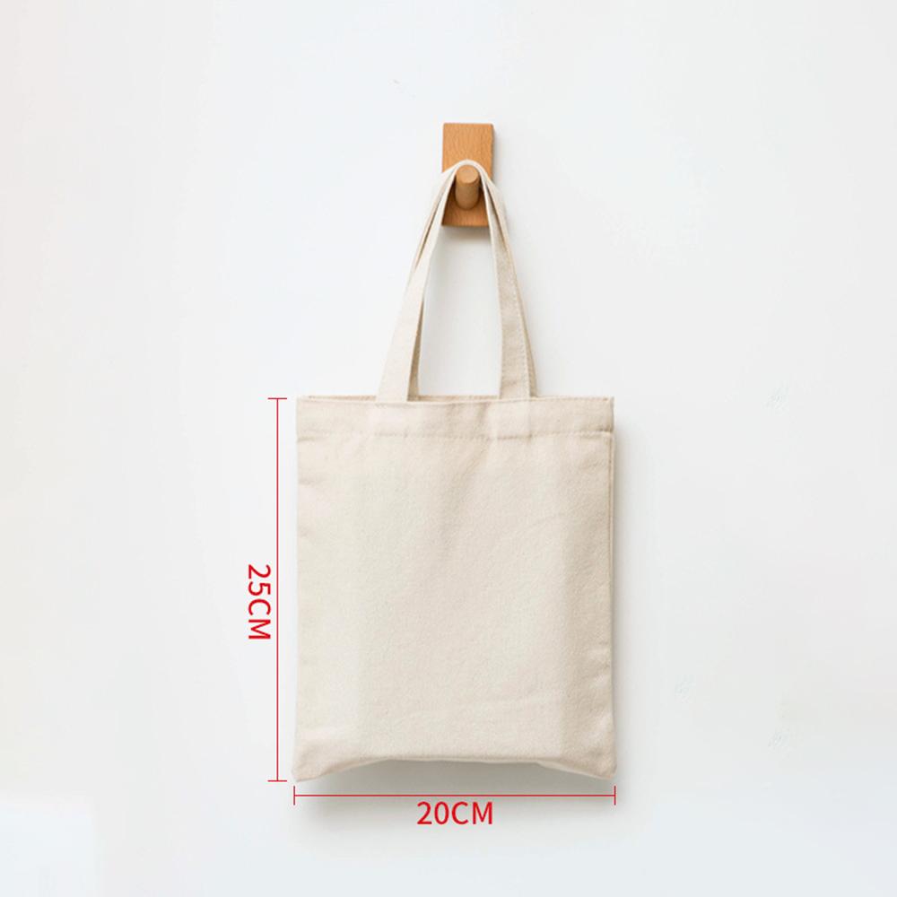 Folding Canvas Bag Reusable Shopping Bag Unisex Eco-Friendly Tote Bags Diy Shoulder Bag Grocery Handbag New