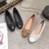 2024 Spring New Shallow Mouth Single Shoes Women's Soft Sole Flat Bottom Large Size Women's Shoes 41-43