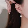 Simple Autumn and Winter Pearl Earrings for Women  Sweet Fairy Style  Light Luxury and High-end Earrings