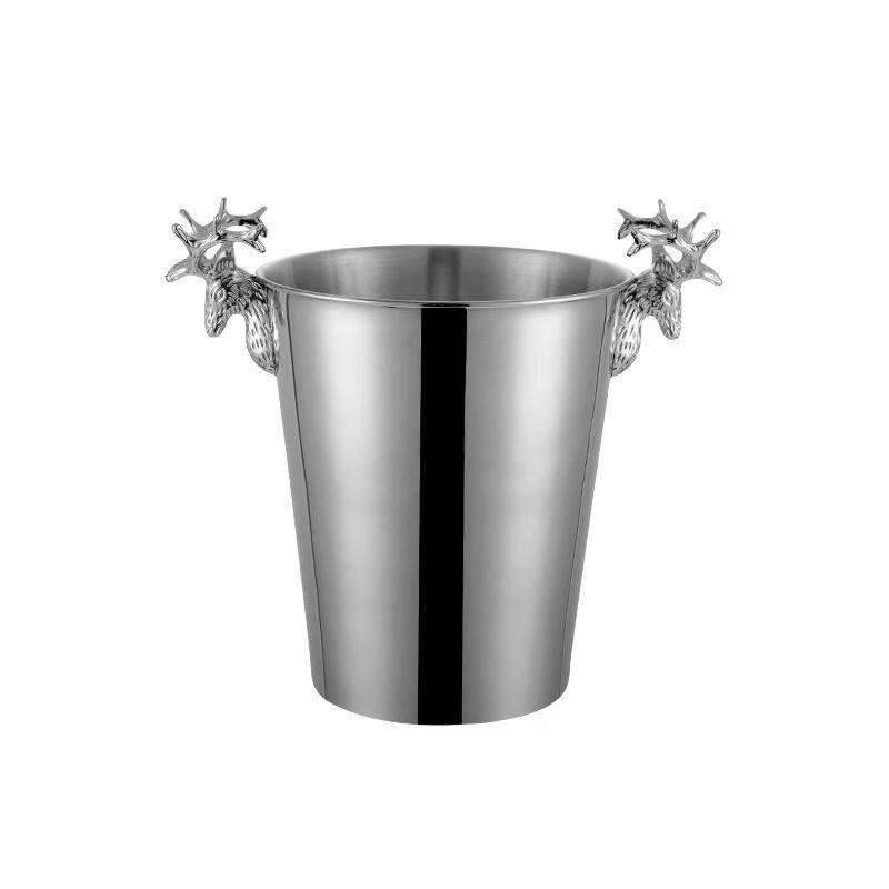 Stainless Steel Deer Head Ice Bucket