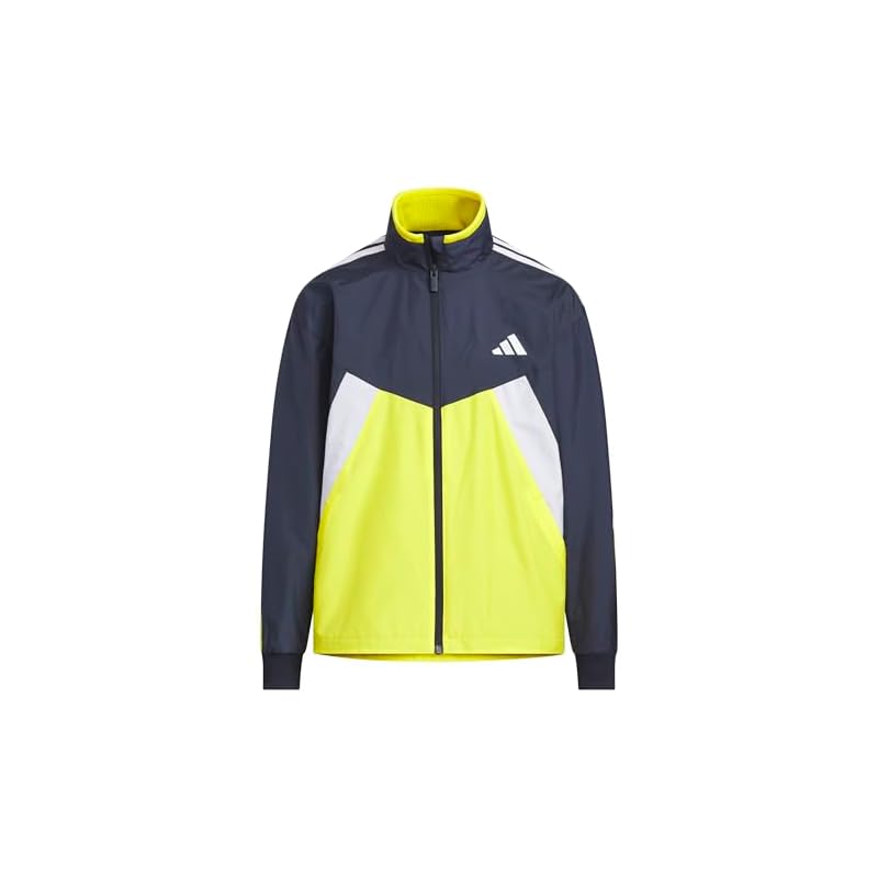 Детская тканая куртка Adidas Essentials, унисекс, N3379 Легендарные чернила/Желтый (KA1309) 150