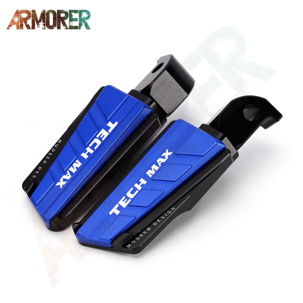 For YAMAHA TMAX 560 TECHMAX T MAX 560 T-MAX 560 TECHMAX 2022 Motorcycle Accessories CNC Rear Passenger Foot Rests Pegs