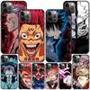 Jujutsu Kaisen Case For Iphone 14 11 13 Pro Max 12 Mini Xr 7 8 Plus Se 2020 Xs 6 6s +Coque Black Soft Mobile Phone Bag Cover