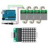 Модуль точечной матрицы MAX7219 8x8 Модули светодиодного дисплея для Arduino Raspberry Pi Микроконтроллер с 5-контактными проводами