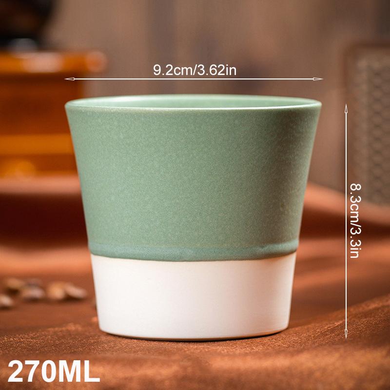 1 шт. чашка для чая, ручная керамическая кружка для эспрессо, кружка для послеобеденного чая, японская кофейная кружка ручной работы 115 мл/170 мл/270 мл