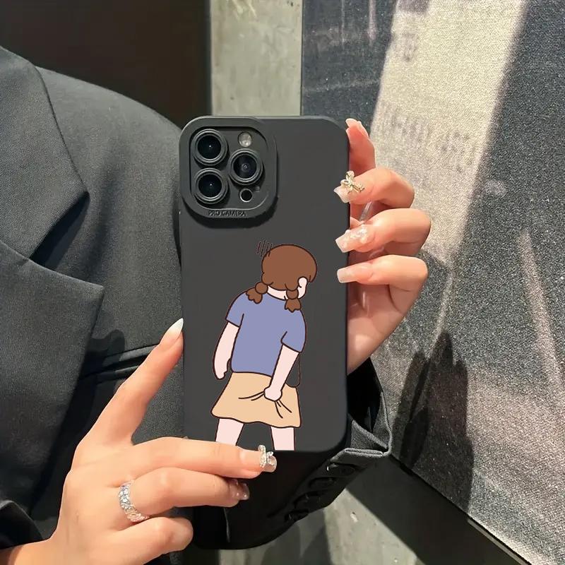 INS Cute Cartoon Couple Silicone Phone Case For Redmi Note 13 12 11 Pro Plus 13 12S 11S 10S Redmi 12 13C Shockproof Cover