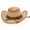 Ковбойская соломенная шляпа с кисточками, солнцезащитная шляпа от солнца, этническая ветрозащитная шляпа для пляжа в стиле ins