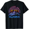 Alaska Retro Vintage Mountains & Outdoors Wilderness State T-Shirt