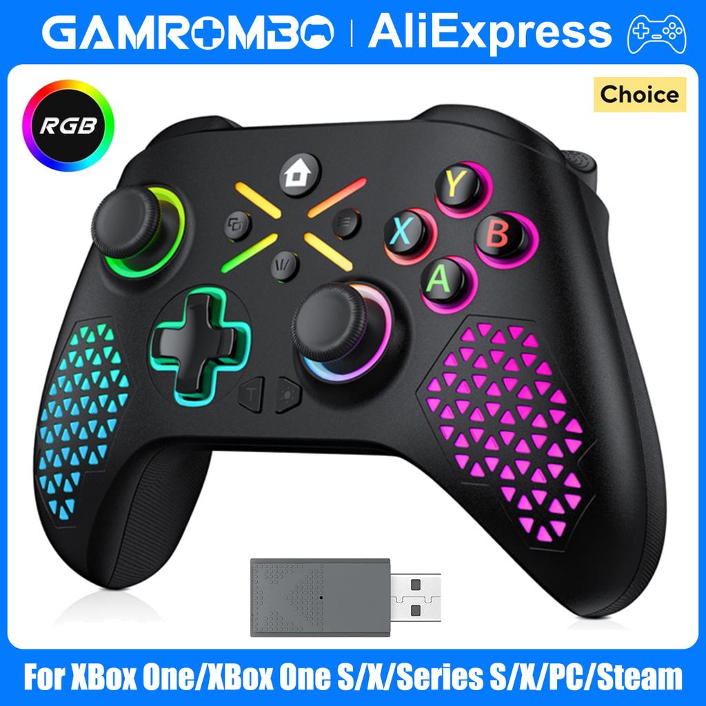 Беспроводной контроллер для Xbox One Series S/X/PC Геймпады 6-осевой гироскоп Двойная вибрация Джойстик Рукоятка с эффектом Холла Игровой пульт дистанционного управления 1