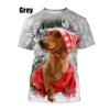 Summer Fashion Men's and Women's Casual Short-sleeved Tops Dachshund 3D Printed T-shirt