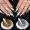 6 Color Nail Glitter Powder Gel Polish Aurora Mirror Powder DIY Gold Silver Nail Decoration