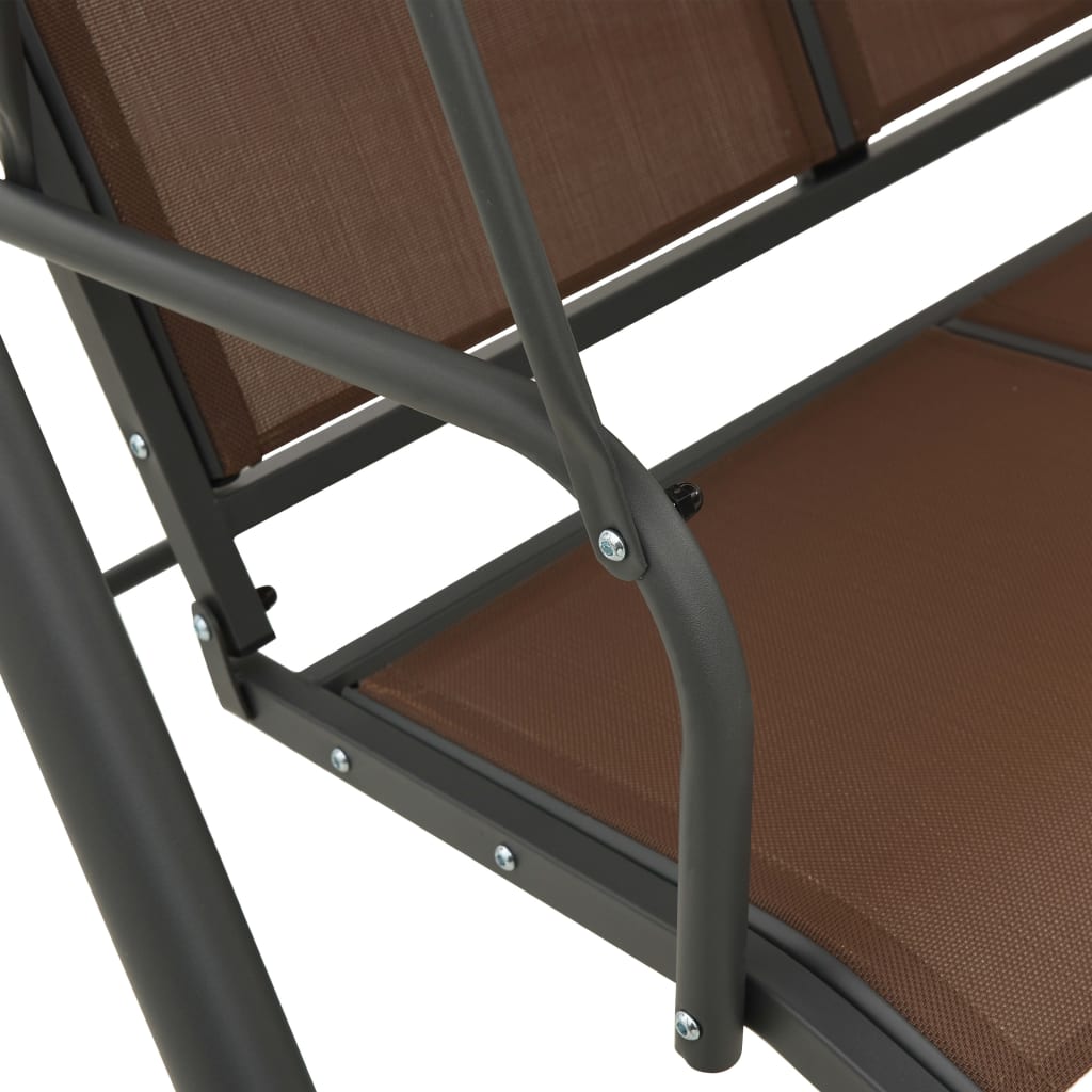 vidaXL Hollywoodschaukel mit Dach Kaffeebraun