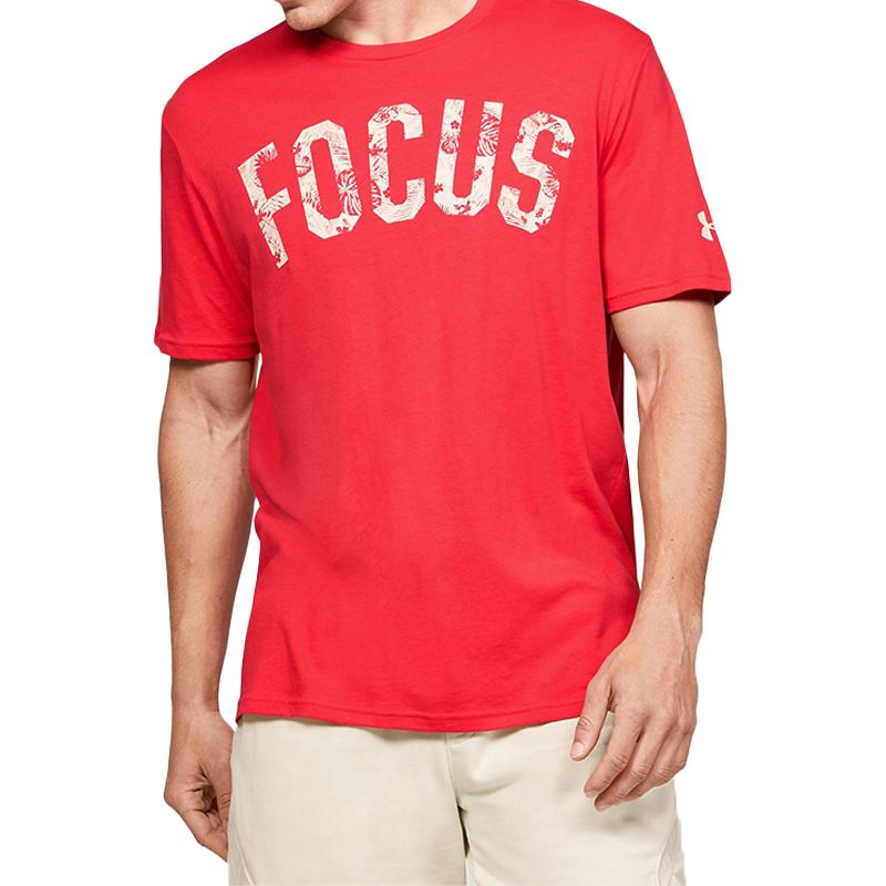 Men's T-Shirt Under Armour Straight Fit T Shirt Men's Red